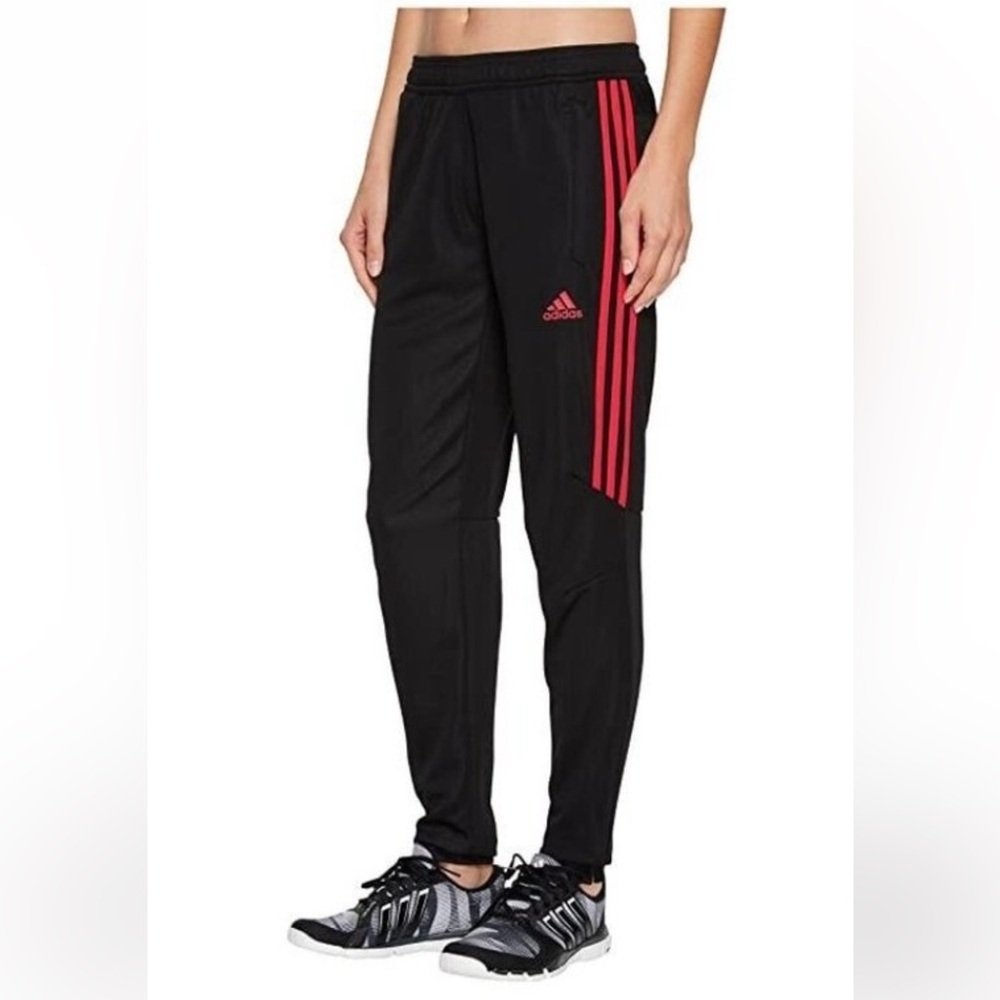 Adidas Women's Black and Red Track Pants. Size S. Never used/no tags.